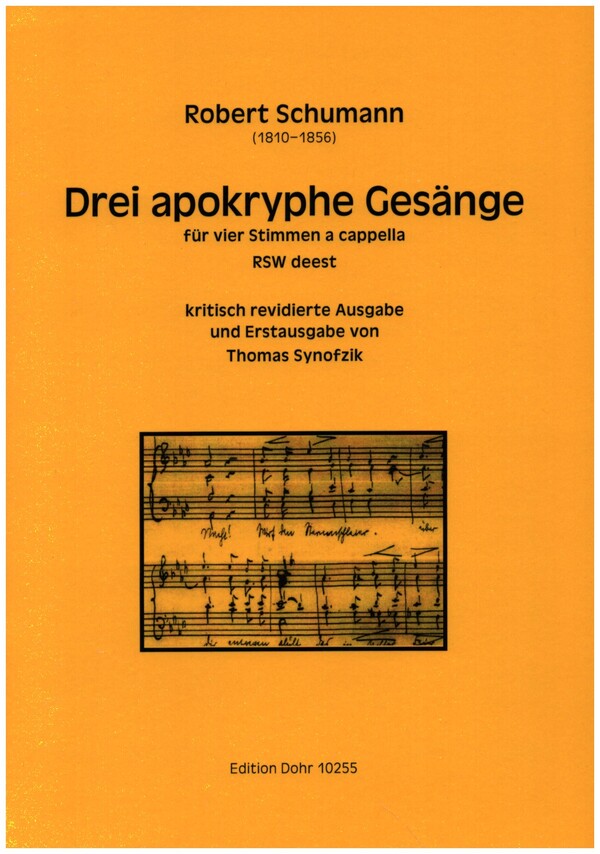 3 apokryphe Gesänge  für 4 Stimmen a cappella  Partitur