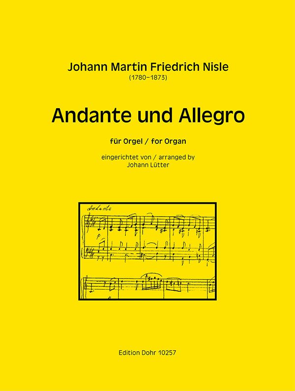 Andante und Allegro  für Orgel  