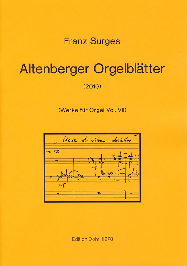 Orgelwerke Band 7 Altenberger  Orgelblätter  