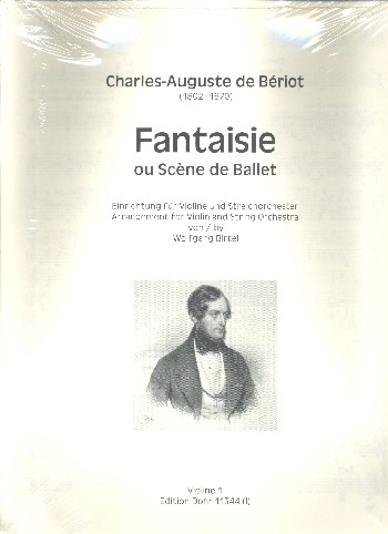 Fantaisie ou Scène de Ballet op.100  für Violine und Streichorchester  Stimmensatz