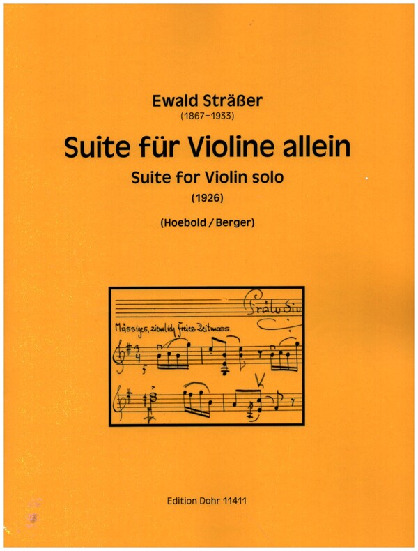 Suite für Violine allein  für Violine  