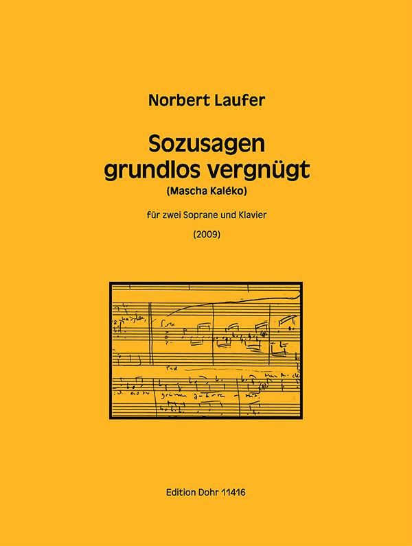 Sozusagen grundlos vergnügt  für 2 Soprane und Klavier  Partitur