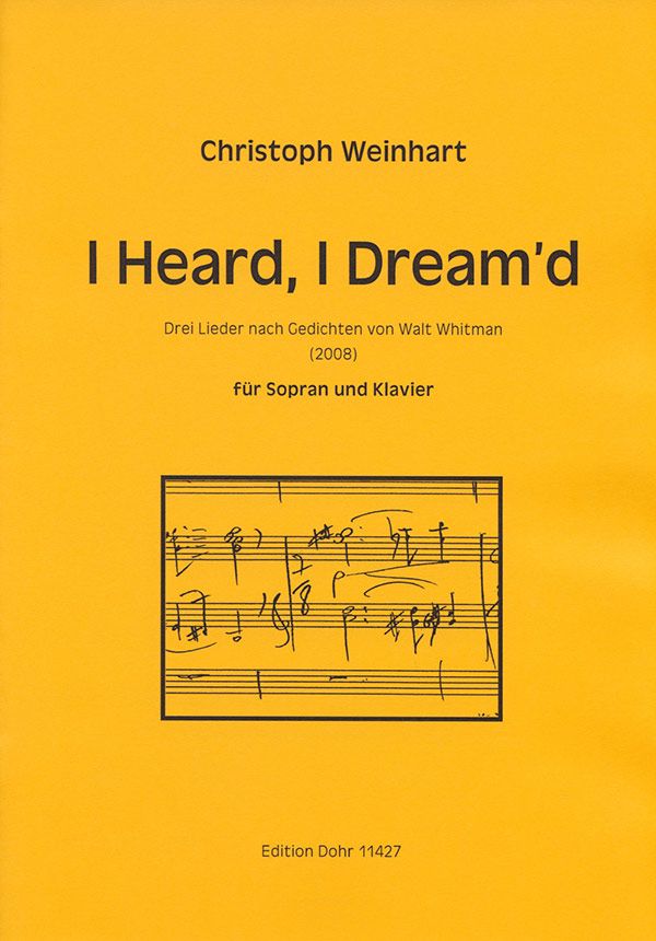 I heard I dream'd für Sopran und Klavier&nbsp;&nbsp;&nbsp;&nbsp;