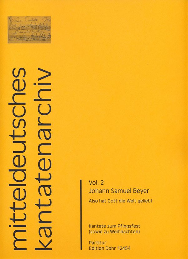 Also hat Gott die Welt geliebt für  gem Chor, Streicher und Bc  Partitur