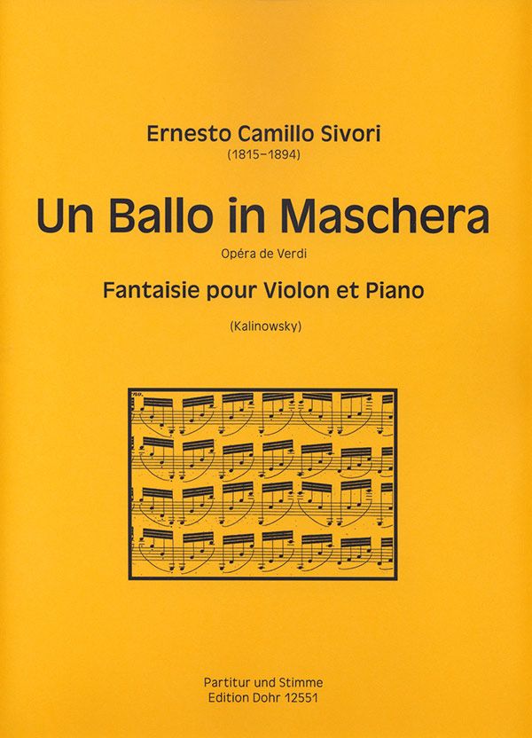 Un ballo in maschera op.19  für Violine und Klavier  