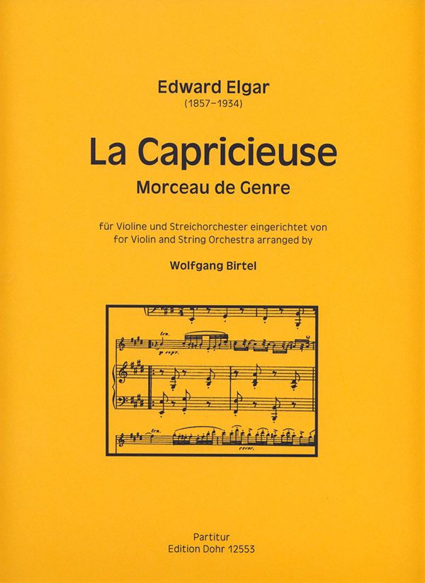 La capricieuse op.17 für Violine und&nbsp;&nbsp;Streichorchester&nbsp;&nbsp;Partitur