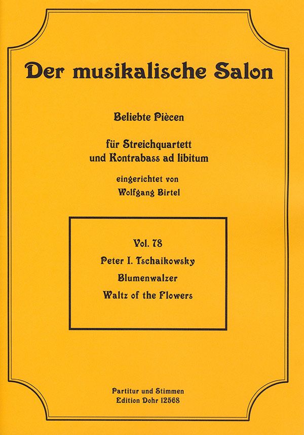 Blumenwalzer&nbsp;&nbsp;für Streichquartett (Kontrabass ad lib)&nbsp;&nbsp;Partitur und Stimmen