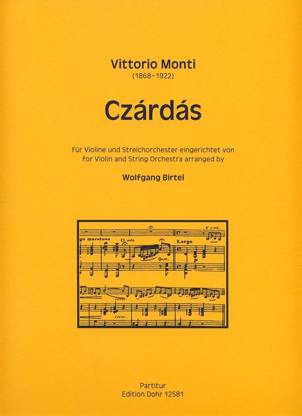 Czárdás   für Violine und Streichorchester  Partitur