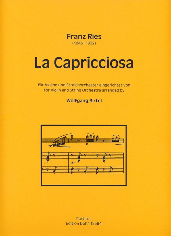 La Capricciosa für Violine und Streichorchester&nbsp;&nbsp;Partitur&nbsp;&nbsp;