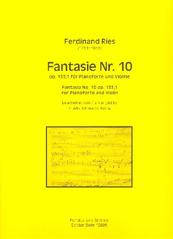 Fantasie Nr.10 op.133,1  für Violine und Klavier  