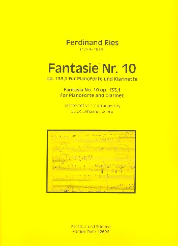 Fantasie Nr.10 op.133,1  für Klarinette und Klavier  