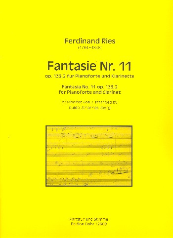 Fantasie Nr.11 op.133,2  für Klarinette und Klavier  