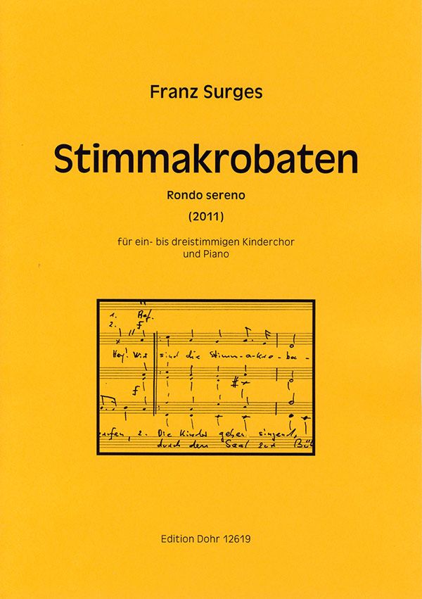 Stimmakrobaten für Kinderchor  und Klavier  Partitur