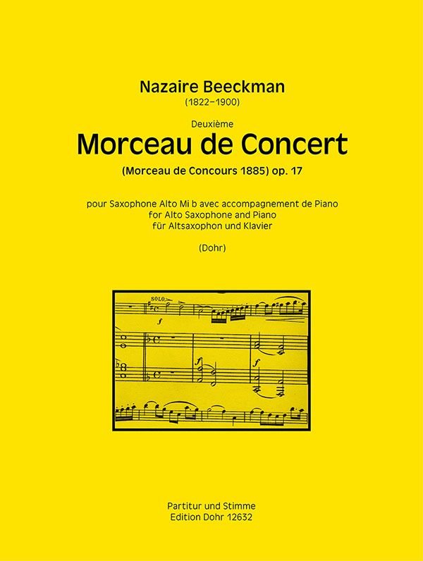 Morceau de concert no.2 op.17  für Altsaxophon und Klavier  