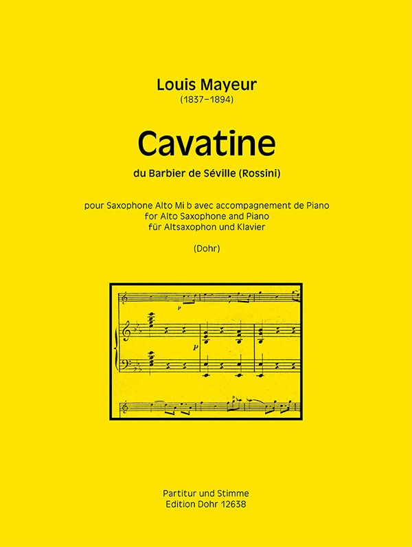 Cavatine du Barbier de Séville  für Altsaxophon und Klavier  