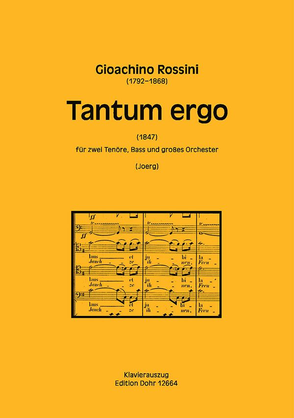 Tantum ergo für 2 Tenöre, Bass und&nbsp;&nbsp;Orchester&nbsp;&nbsp;Klavierauszug