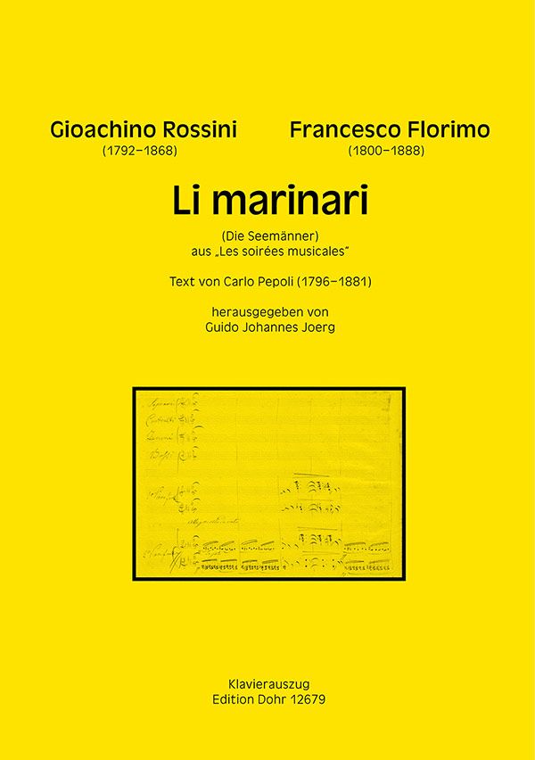 Li marinari&nbsp;&nbsp;für Tenor, Bass und Orchester&nbsp;&nbsp;Klavierauszug (it/dt)