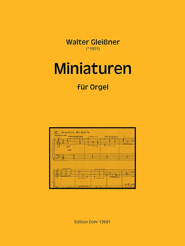 Miniaturen  für Orgel  