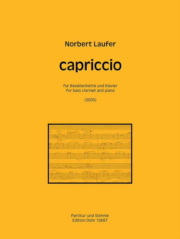Capriccio  für Bassklarinette und Klavier  
