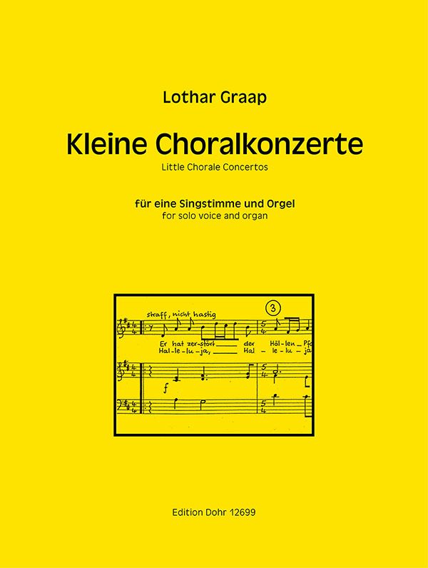 Kleine Choralkonzerte&nbsp;&nbsp;für Gesang und Orgel&nbsp;&nbsp;Partitur