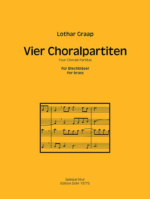 4 Choralpartiten  für 2 Trompeten und 2 Posaunen  Spielpartitur