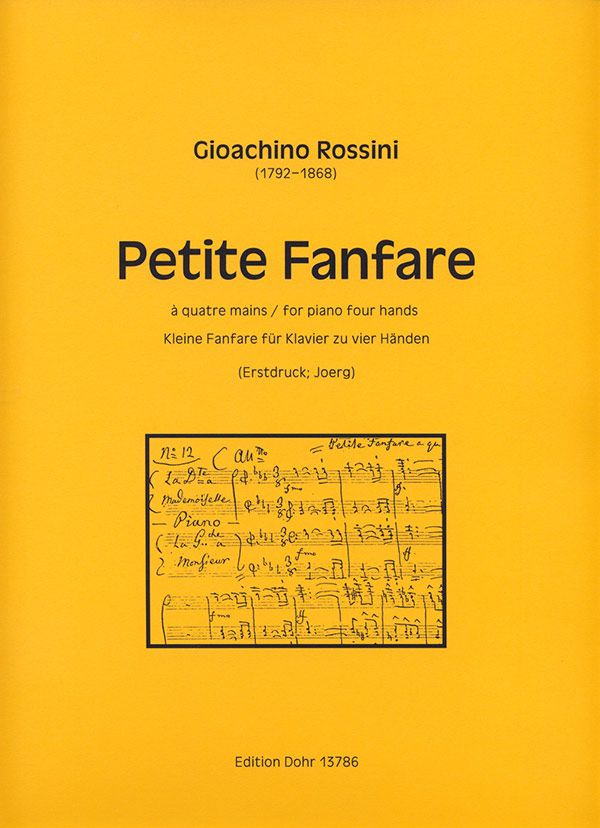 Petite fanfare für Klavier zu 4 Händen&nbsp;&nbsp;Spielpartitur&nbsp;&nbsp;