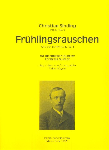 Frühlingsrauschen op.32,3&nbsp;&nbsp;für 2 Trompeten, Horn, Posaune und Tuba&nbsp;&nbsp;Partitur und Stimmen