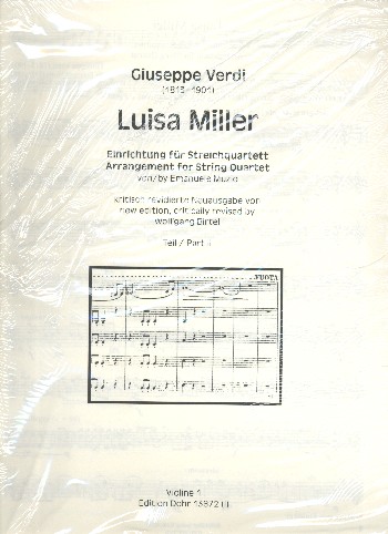 Luisa Miller Band 2&nbsp;&nbsp;für Streichquartett&nbsp;&nbsp;Stimmen