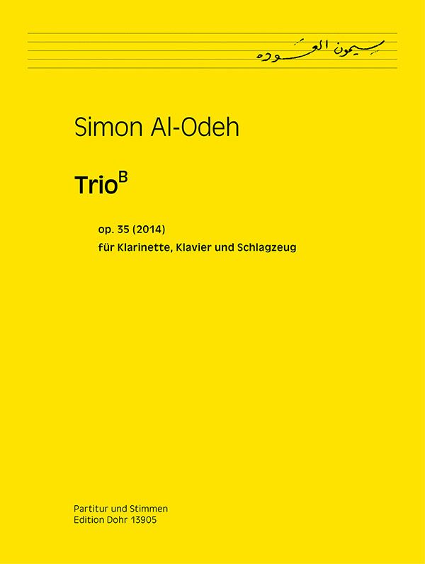 Trio B op.35  für Klarinette, Schlagzeug und Klavier  Stimmen