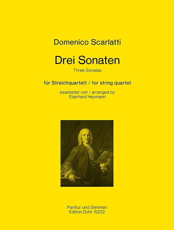3 Sonaten  für Streichquartett  Partitur und Stimmen