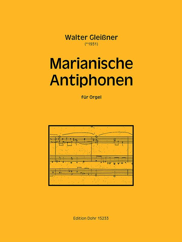 Marianische Antiphonen  für Orgel  
