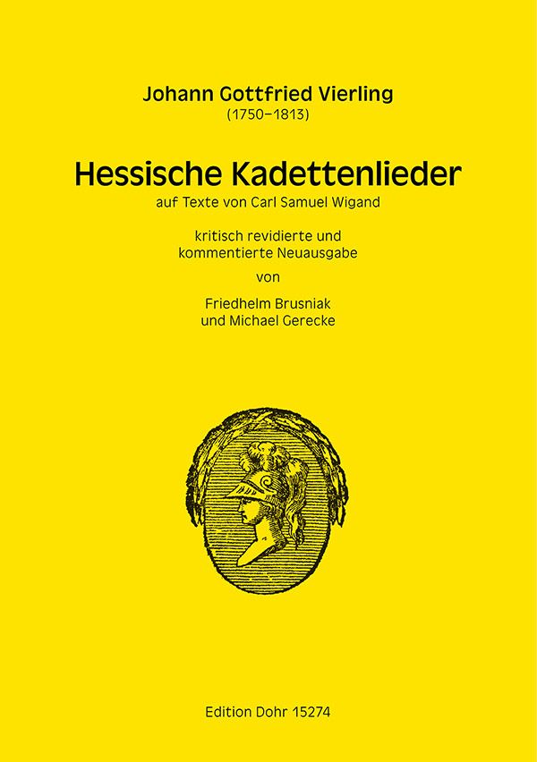 Hessische Kadettenlieder:  für Klavier (mit Text)  
