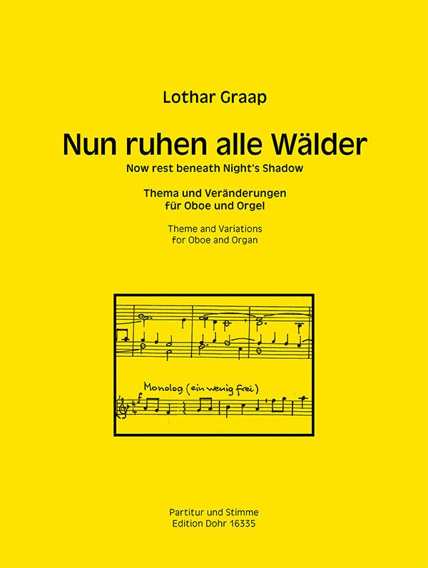Thema und Variationen über Nun ruhen alle Wälder&nbsp;&nbsp;für Oboe und Orgel&nbsp;&nbsp;