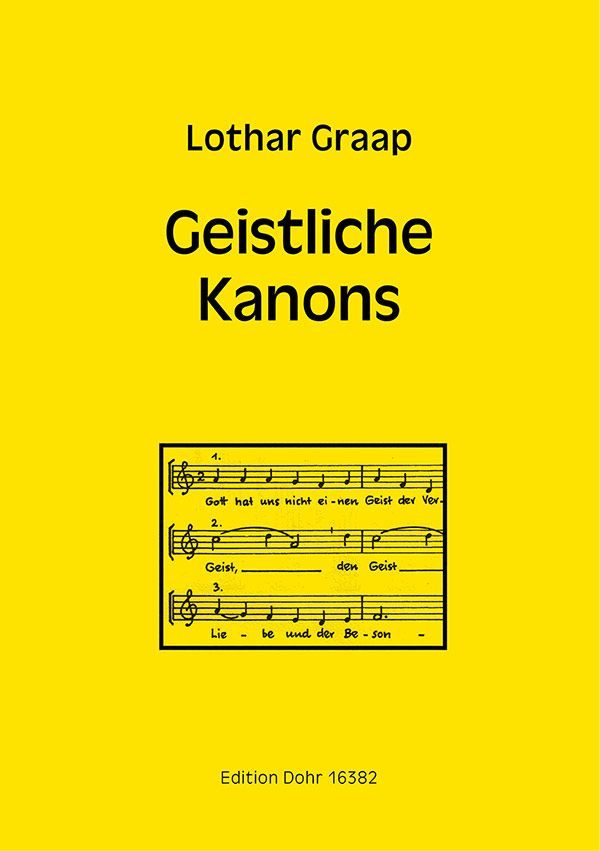Geistliche Kanons&nbsp;&nbsp;für Chor a cappella&nbsp;&nbsp;Partitur