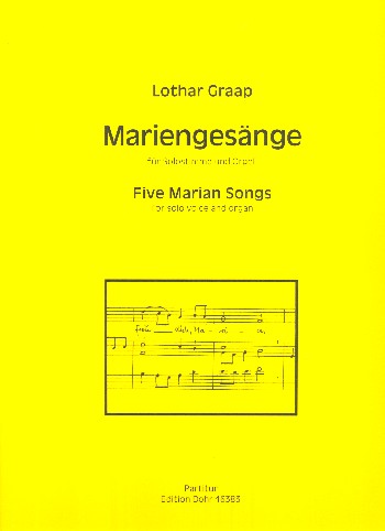 Mariengesänge&nbsp;&nbsp;für Gesang und Orgel&nbsp;&nbsp;Partitur