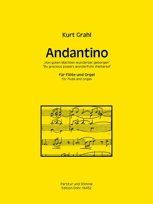 Andantino Von guten Mächten wunderbar geborgen  für Flöte und Orgel  