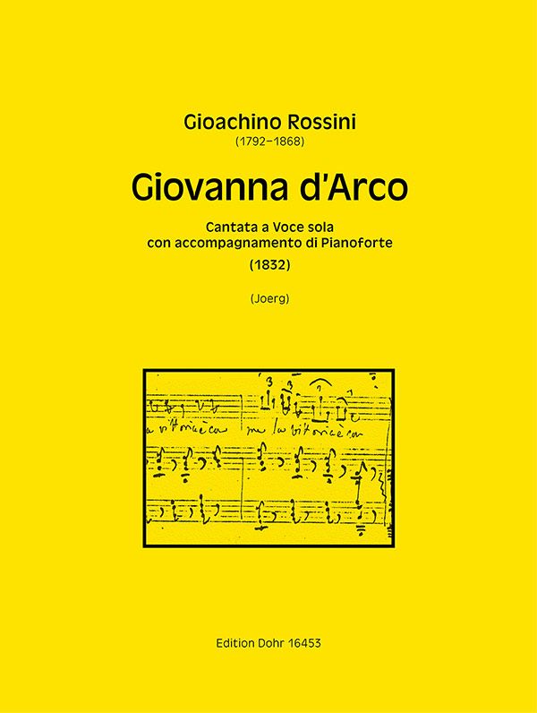 Giovanna d'Arco  für Gesang (Mezzosopran/Alt) und Klavier  Partitur (it)