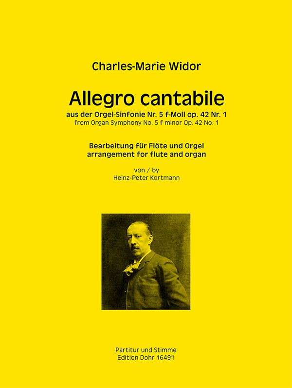 Allegro cantabile aus der Orgel-Sinfonie Nr.5 f-Moll op.42 Nr.1  für Flöte und Orgel  
