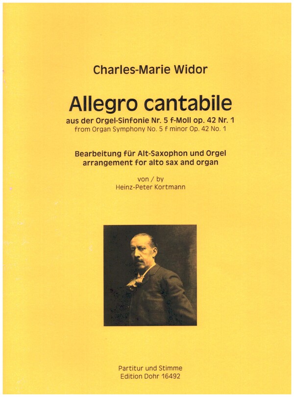 Allegro cantabile aus der Orgel-Sinfonie Nr.5 f-Moll op.42 Nr.1  für Altsaxophon und Orgel  