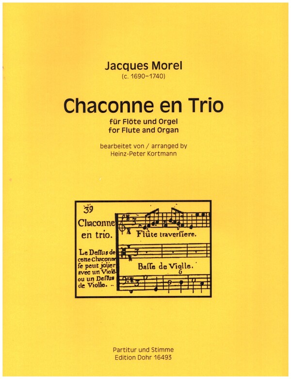 Chaconne en Trio von Jacques Morel - Verlag Christoph Dohr