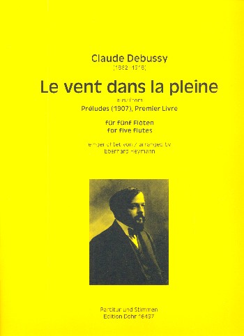 Le evnt dans la pleine  für 5 Flöten  Partitur und Stimmen