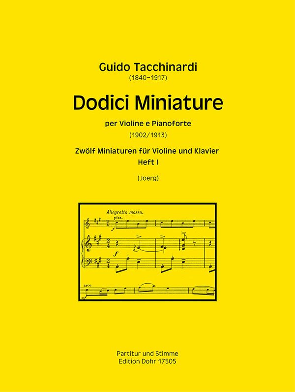 12 Miniaturen Band 1 (Nr.1-6)  für Violine und Klavier  