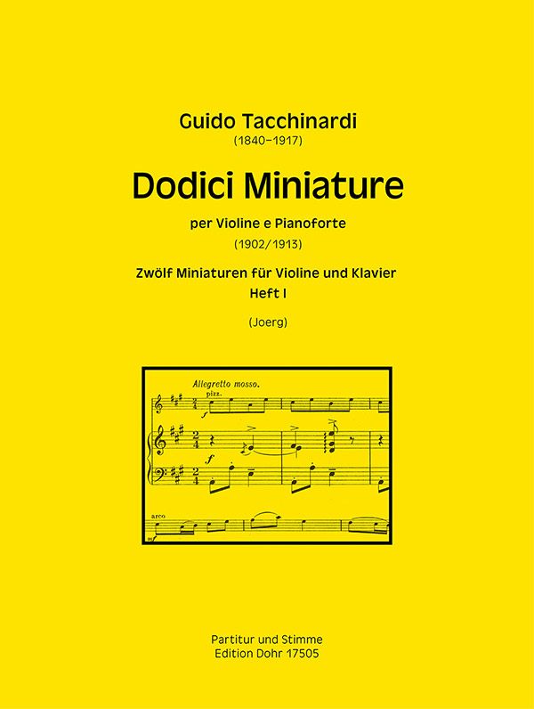 12 Miniaturen Band 1 (Nr.1-6)&nbsp;&nbsp;für Violine und Klavier&nbsp;&nbsp;