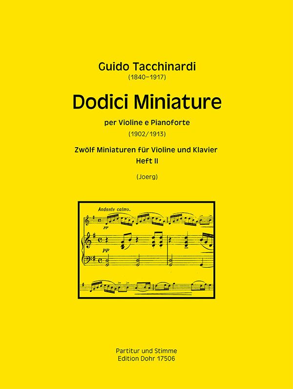 12 Miniaturen Band 2 (Nr.7-12)  für Violine und Klavier  
