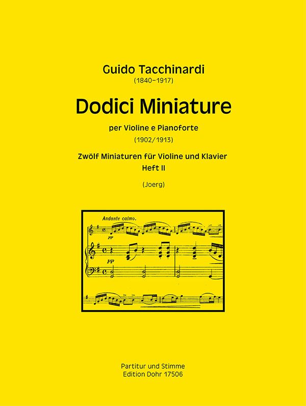12 Miniaturen Band 2 (Nr.7-12)&nbsp;&nbsp;für Violine und Klavier&nbsp;&nbsp;