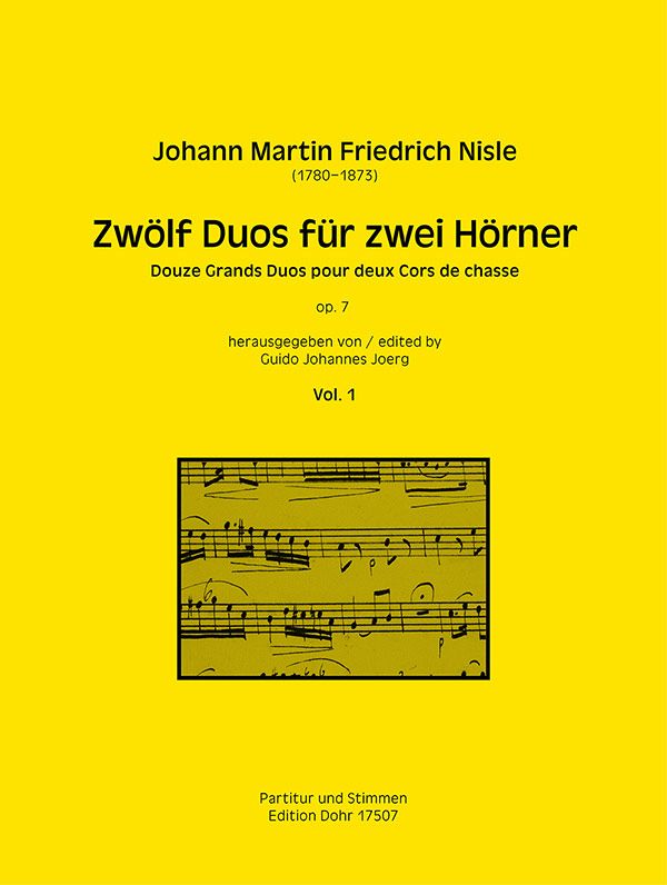 12 Duos op.7 Band 1 (Nr.1-6)  für 2 Hörner  Partitur und Stimmen