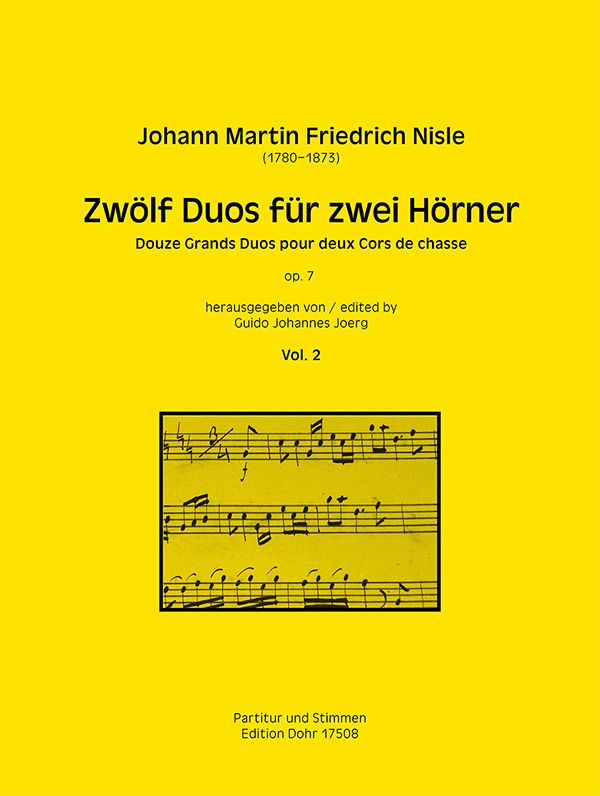 12 Duos op.7 Band 2 (Nr.7-12)  für 2 Hörner  Partitur und Stimmen