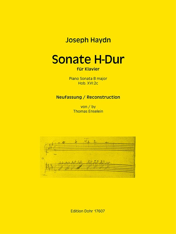Sonate H-Dur Hob.XVI:2c&nbsp;&nbsp;für Klavier&nbsp;&nbsp;