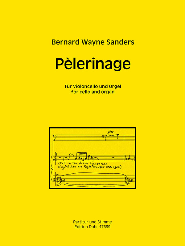 Pèlerinage&nbsp;&nbsp;für Violoncello und Orgel&nbsp;&nbsp;