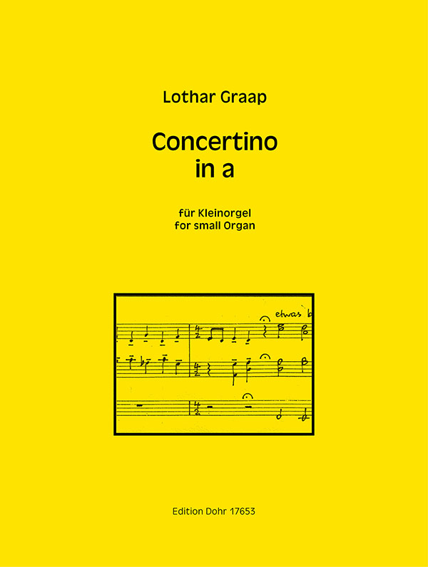 Concertino in a&nbsp;&nbsp;für Kleinorgel&nbsp;&nbsp;